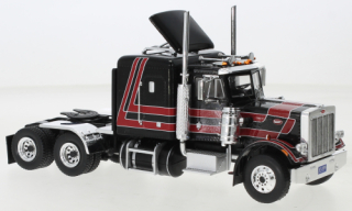 1:43 Peterbilt 359, černočervený, 1973 - ixo