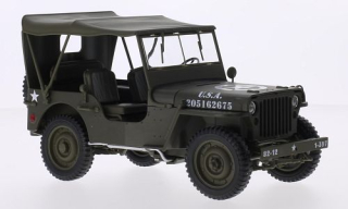 1:18 Willys Jeep US Army (se zavřenou střechou) - Welly