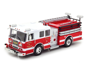 1:43 Seagrave Marauder II, Charlotte Fire Department - Ixo