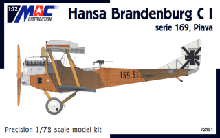1:72 Hansa Brandenburg C I: serie 169, Piava (72151) - MAC Distribution