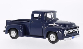 1:24 Ford F-100 Pick Up, tmavěmodrá, 1956 - MotorMax