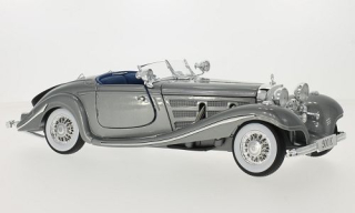 1:18 Mercedes 500 K, stříbrný, 1936 - Maisto