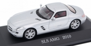 1:43 Mercedes-Benz SLS AMG 2010 stříbrný - Atlas