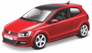 1:24 VW Polo GTI M5 červený - Bburago
