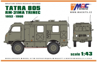 1:43 Tatra 805 Třinec - resinová stavebnice - na skladě - MACmodel