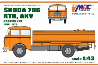 1:43 Skoda 706 RTH-AKV 1969 - resinová stavebnice - na skladě - MACmodel