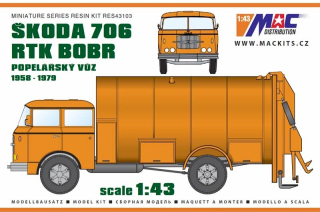 1:43 Skoda 706 RTK BOBR - resinová stavebnice - na skladě - MACmodel