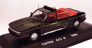 1:43 Tatra 613 K 1984 černý otevřený, limitovaná edice - stavba na objednávku - MACmodel