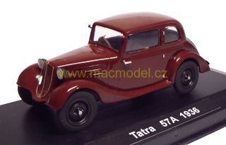 1:43 Tatra 57a 1936 berlina tmavě červený – stavba na objednávku - MACmodel