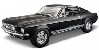 1:18 Ford Mustang GTA fastback 1967 černý - Maisto
