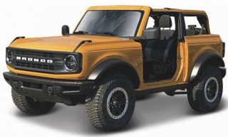 1:18 Ford Bronco 2021 Badlands oranžový - verze bez dveří - Maisto