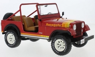 1:18 Jeep CJ-7 Renegade 1980 červený - MCG