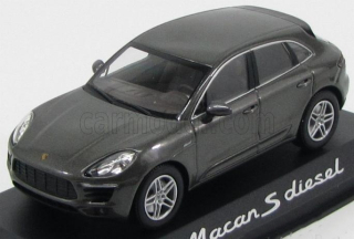 1:43 Porsche Macan S Diesel 2014 šedý - dealerská edice - Minichamps