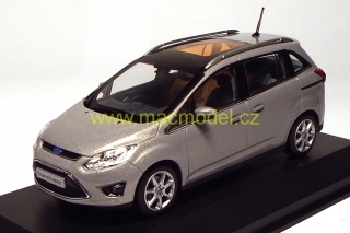 1:43 Ford Grand C-Max stříbrný, dealerské balení - Minichamps