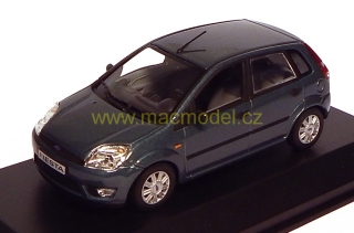 1:43 Ford Fiesta 2002 5dv. zelený, dealerská edice - Minichamps