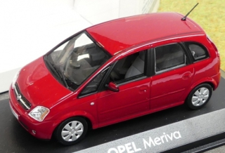 1:43 Opel Meriva červený - dealerská edice - Minichamps