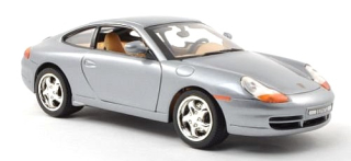 1:18 Porsche 911 (996) Carrera coupé šedý - MotorMax