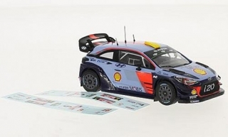 1:43 Hyundai i20 coupé WRC Wales # 5 Neuville nebo # 6 Mikelsen, dvě sady obtisků - ixo 