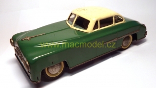 1:18 auto plech, 27 cm, na setrvačník, výrobce nevyznačen, bez kravice, bazar - staré hračky