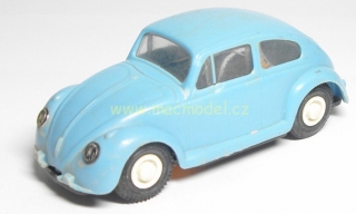 1:40 VW Beetle, 12 cm, plast, KDN, chybí nárazníky - staré hračky