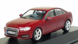 1:43 Audi A4 sedan 2015 tm.červený - Spark