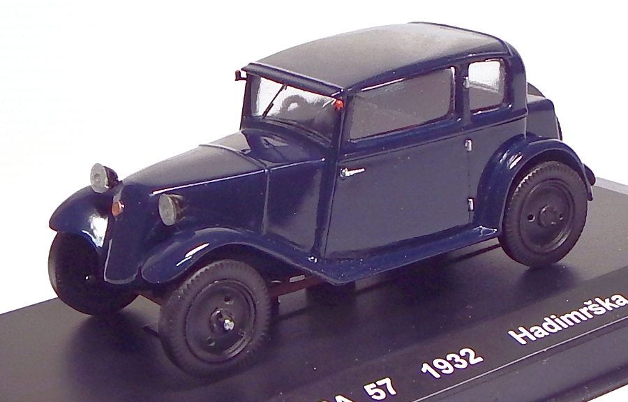 1:43 Tatra 57 1932 Hadimrška modrý - stavba na objednávku - MACmodel